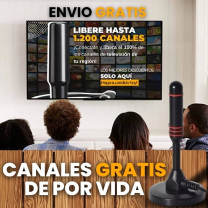 ANTENA HD TV 4K PARA TODOS LOS TELEVISORES