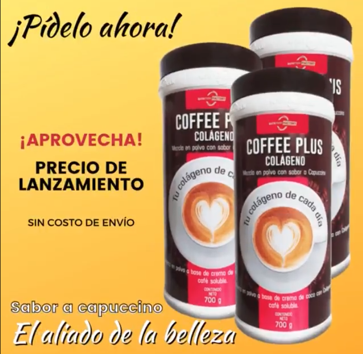 COFFEE PLUS: El Nuevo Colágeno Sabor a Café (700 GR)